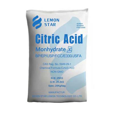 China Manufacturers Promote China Additives Citric Acid Monohydrate Anhydrous Monohydrate for sale