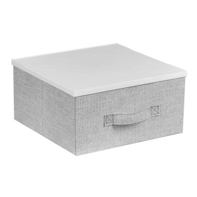 China Stackable Cloth Folding Plastic Box Lid Price Washable Appropriate Clothing Storage Boxes Foldable Storage Boxes for sale