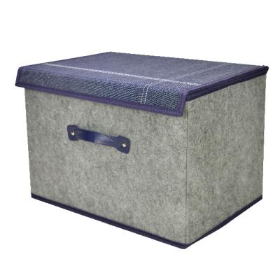 China Durable Folding Using Low Price Collapsible Fabric Storage Boxes And Bins for sale