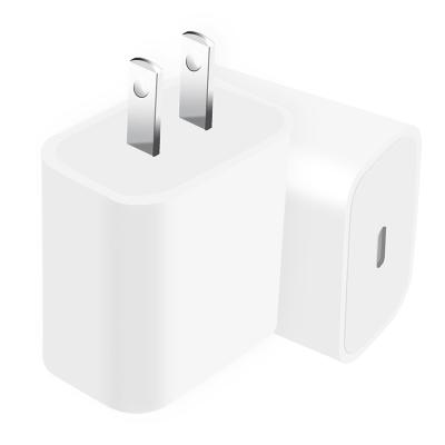 China Palladium USA Plug Charging Power Supplier Wall Charger USB C 18w Palladium 18w Fast Power Adapter For iPhone Charger for sale