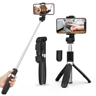 China Detachable Self Timer/Handheld Selfie Stick Tripod/Clip/Tripod Good Quality with Smart Tripod Phone Gimbal Stabilizer Selfie Stick for sale