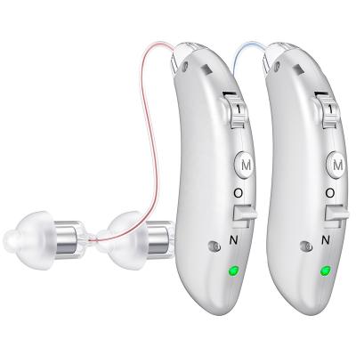 China Digital Processing High Quality K&Fcoptee Mini BTE Ear Machine Digital Rechargeable Hearing Aid For Deaf for sale