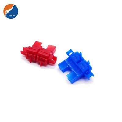 China SL-703B PC Red Blue Hinged Inline Fuse Holder For Car ATO Blade Fuse for sale