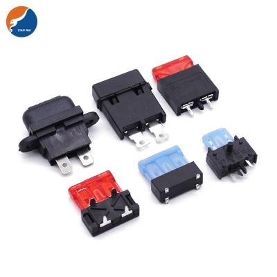 China Automotive Automotive PCB Fuse Matched Auto Car Blade Clip Fuse Holder PCB Standard Mini PCB Holder Panel Mount Auto Fuse Holder for sale