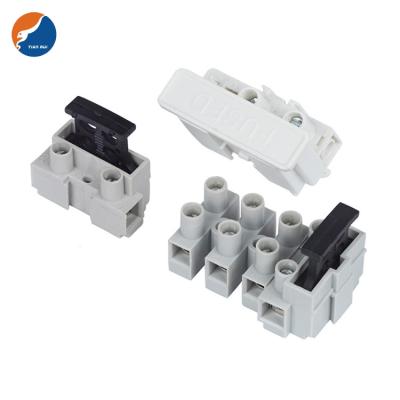 China PA66 UL94V-0 1P to standard 5P 5x20mm fused terminals 5*20mm can be spliced ​​with fuse connector fuse terminal block TB for sale