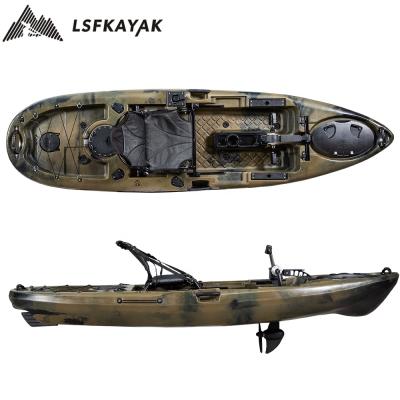 China Outdoor fishing kayak with pedals and rudder kayak on top single seat kayak for sale