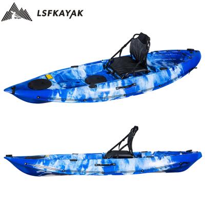 China Traveling kayak leisure dave kayak sit on top kayak foot control fishing kayak with pedals wholesale for sale