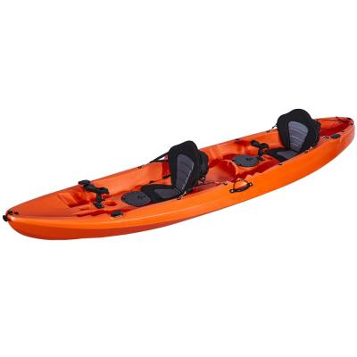 China Fishing Plastic 2+1 Kayak For 3 Person Sit On Top Fishing Kayak for sale