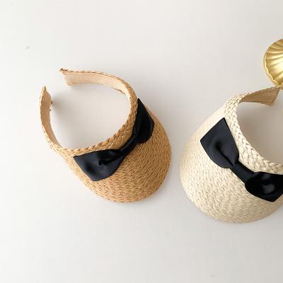 China Image Girl Straw Hat Summer Princess Sun Visor Shading Children's Hat Tide Beach Sun Empty Hat for sale