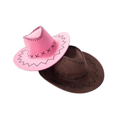 China Checked Wholesale Low Price Cowboy Hat Pink Cowboy Hat Straw Cowboy Hat for sale