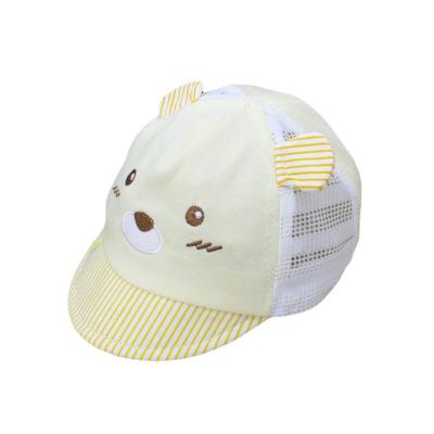 China Custom Wholesale Lovely Summer Cotton Embroidery Sun Hats Breathable Mesh Rope Bucket Windproof Hat for sale