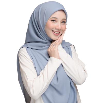 China Neckscarf& 100D Chiffon Chiffon Shawl Malaysia Premium Pleat Muslim Single Hijab Long Scarf for sale