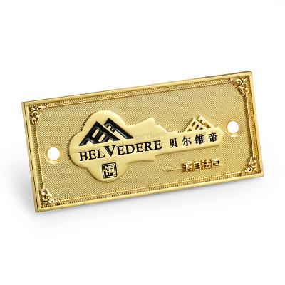 China Europe Small Vintage Nameplate Aluminum Custom Nameplate Brand Stainless Steel Good Quality Metal Plate Stainless Steel Blank Logo for sale