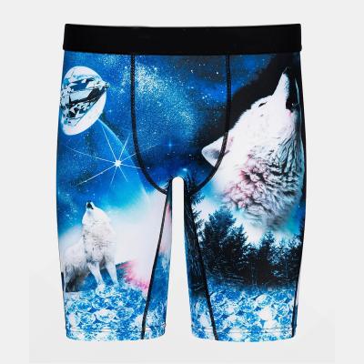 China Digital Printing Breathable Mens Briefs And Boxer Polyester Custom White Boxer And Underwear Designer Briefs for sale