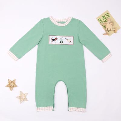 China Custom 100% Spandex / Cotton Baby Romper Knit Cotton Rompers Baby For Boys for sale