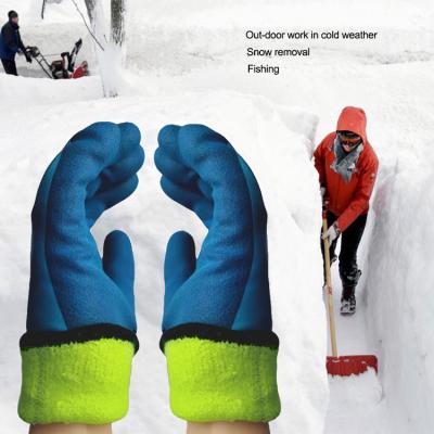 China Cold Storage Work Cold Storage Liner Winter Acrylic Thermal Waterproof Outdoor Gloves Dipped Latex Coating for sale