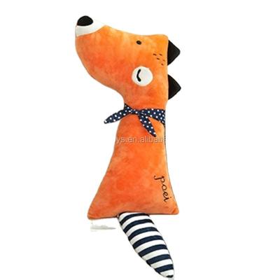 China Protect Children Shoulder And Head M8 Plush Toy Fox Cattle Shaped Seat Belt Pillows for sale