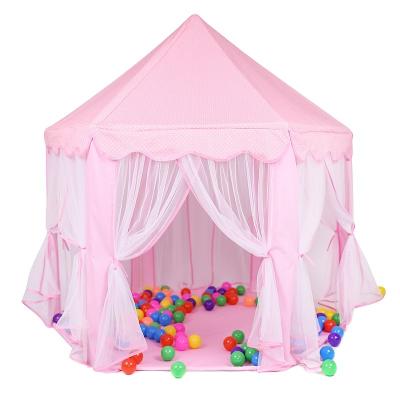 China 230T QUALITY Polyester Fabric Princess Castle House Kids Fairy Play Tent Princess Castle House JT020 for sale