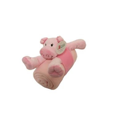 China JM8438-5 Soft Plush Shaped Blanket With Pig Design for sale