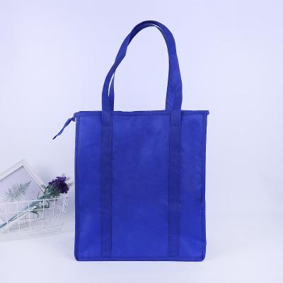 China Polypropylene Insulated Non Woven Reusable Thermal Food Insulated Grocery Bag With Logo Printing for sale