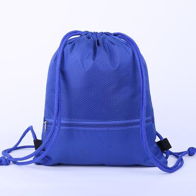 China Eco-Friendly and Economic Wholesale Custom Polyester Drawstring Bag for sale