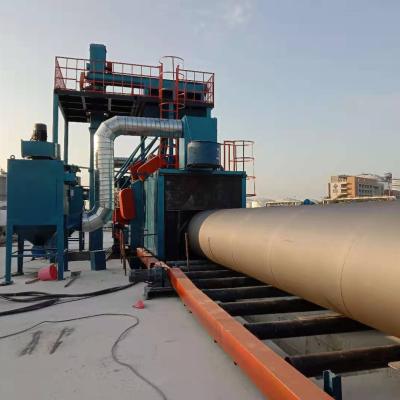 China Steel Shot Blasting Rust Remove Small Steel Pipe Shot Blast Equipment Cleaning Rust Removing Machine for sale