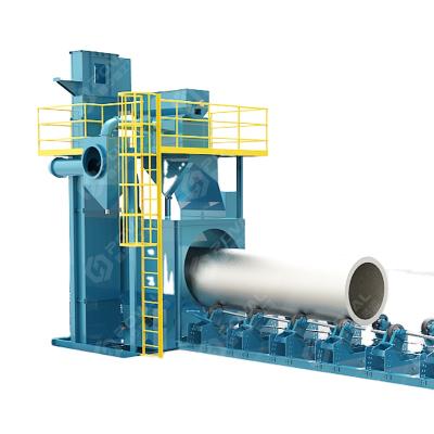 China High Efficiency and Environmental Protection Automatic Roller Conveyor Shot Blasting Machine for Steel Pipe and Steel Bube for sale