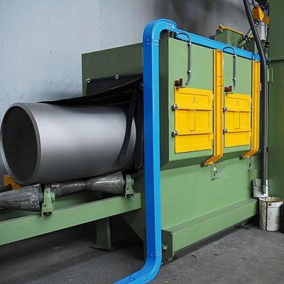 China Steel pipe and tube shot blasting machine rust remove oil and gas industry steel pipe for sale