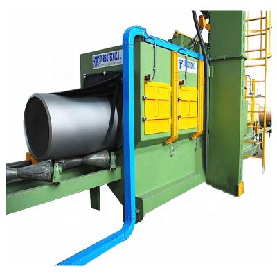 China Rust Removal Roller Conveyor Steel Pipe Sand Blast Machine for sale