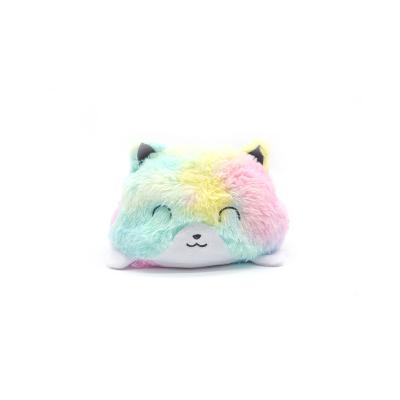 China Lovely Amazon Gift OEM ODM Reversible Stuffed Animal Custom Plush Toy Cat With Double Mood Face for sale