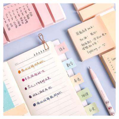 China Self Adhesive in Sticky Set of 4 Creative Colors Sale Memo Pads, Green Custom Contracted Sticky Set of Notes Good Quality for sale