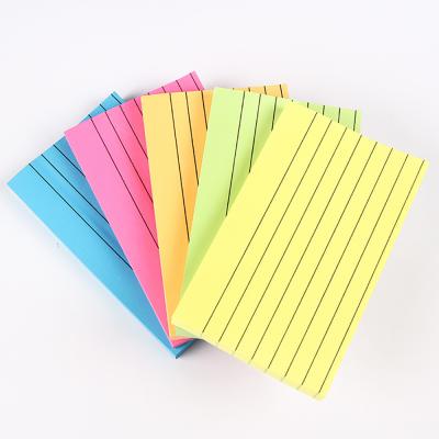 China 2020 New Product Self-adhesive Pattern Solid Color Custom Sticky Notes Lined Sticy Organizer Sticky Note Bookmarks for sale