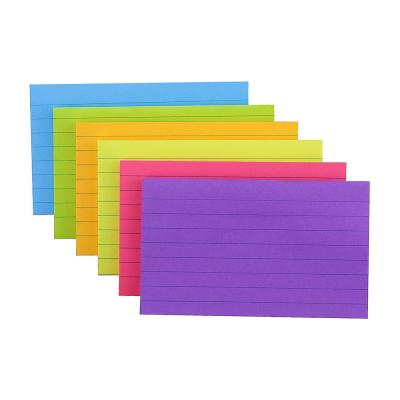 China Good Price Colorful Self Adhesive Lined Basics Reusable Great Memo Pad , Factory Directly Kids Neutral Colors Sticky Notes Fancy for sale