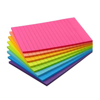 China Cheerful Stick Factory Colorful Striped Basics Large Reusable Sticky Notes, Factory Direct Kids Letter Sticky Notes Bulk for sale