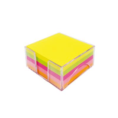 China Simple self-adhesive stick happy candy color kids stationery, factory directly promotional sticky notepads for sale