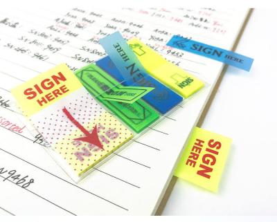 China Self Adhesive Hot Sale Stationery Printed Pet Index Sticky Notes,Wholesale High Quality Pop Up Sticky Pet Index Sticky Notes for sale