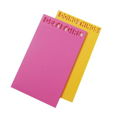 China Wholesale Self Adhesive Shaped Sticky Note for Kids Sticky Notes, Amazing Hollow-Cut Notes+ Stationery Sticky for sale