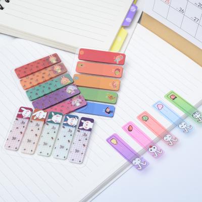 China Self Adhesive Customized Color and File Clear Book Markers, High Quality Pet Index Notes Manufacturer for sale