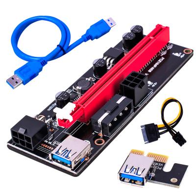 China usbtop 8 Capacitor Led Ver 010s 009c Plus PCI-e Pcie Riser Card 12.5mm*4.5mm for sale