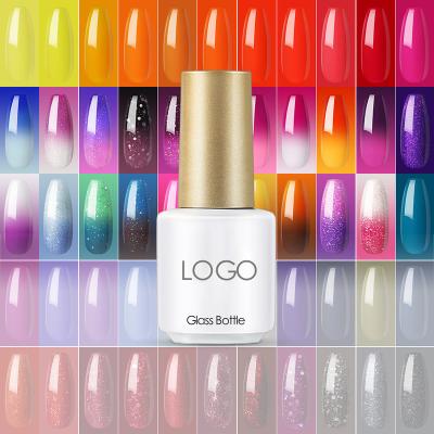 China Color Changing By Temperature COSCELIA 2021 High Quality OEM ODM Colors 7ml Temperature Color Changing Nail Gel Polish Private Label Custom Logo for sale