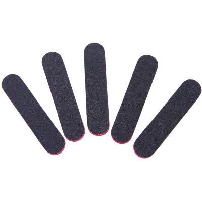 China Easy Apply COSCELIA Nail Art Tools 5pc High Quality Short Black File For Small MOQ Nail File Nails for sale