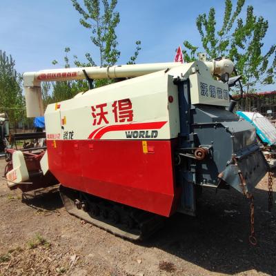 China Wholesale RICE WORLD Exclusive Editio With Cabin 4LZ-6.0E Full Crawler Feed Grain Wheat Self Propelled Combine Harvester For Farms for sale