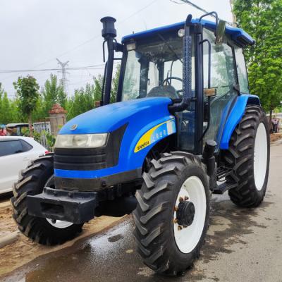 China Good Selling Farms In Africa Blue 90HP Classic NEW HOLLAND SNH904 Wheeled Used Tractors For Farms for sale