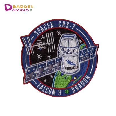 China Viable Personalized Custom Badge Gap Embroidery Patch Iron On Patch Applique For Apparel for sale