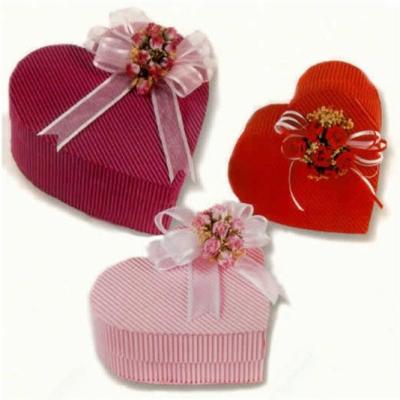 China Heart Shaped  Paper Jewelry Gift Boxes Butterfly Style Color Customized for sale