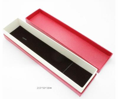 China Red Long Square Shape Cardboard Jewelry Gift Boxes , Bracelet Jewelry Packaging Boxes for sale