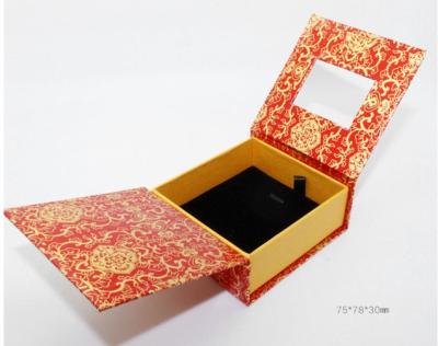 China Decorative Shipping Jewelry Paper Boxes Two Door For Necklaces And Earrings for sale