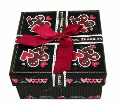 China BlacK Handmade Jewelry Cardboard Gift Boxes For Necklaces And Earrings for sale