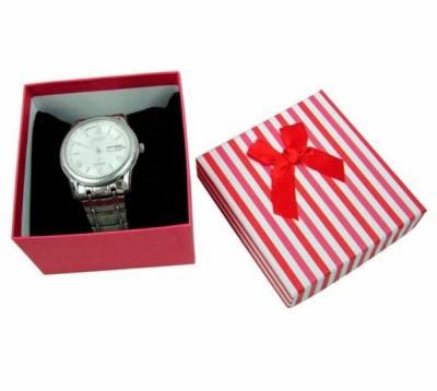 China Plain Watch Gift Jewelry Paper Boxes , White Gift Boxes With Lids for sale