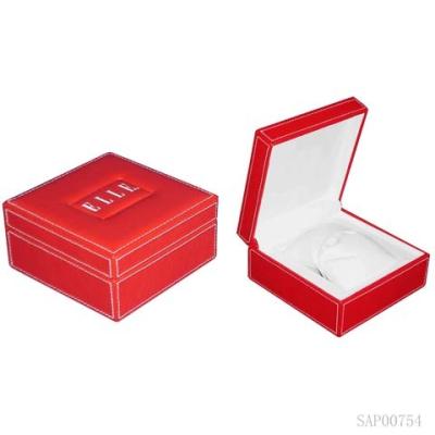 China Red Plastic Watch Gift Box , Personalized Watch Travel Case For Men for sale